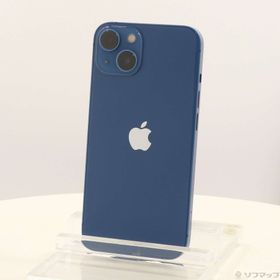 (中古)Apple iPhone13 128GB ブルー MLNG3J/A SIMフリー(262-ud)