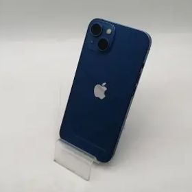 【中古】Apple docomo 【SIMフリー】 iPhone 13 128GB ブルー MLNG3J/A【OSU301】保証期間１ヶ月【ランクC】