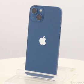 (中古)Apple iPhone13 128GB ブルー MLNG3J/A SIMフリー(377-ud)
