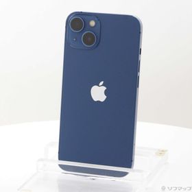 (中古)Apple iPhone13 256GB ブルー MLNM3J/A SIMフリー(377-ud)