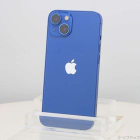 (中古)Apple iPhone13 256GB ブルー MLNM3J/A SIMフリー(344-ud)
