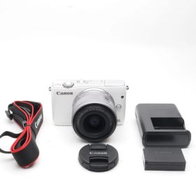 Canon EOS M10 レンズキット ホワイト 〔キヤノン EF-M マウント〕