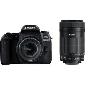 キヤノン Canon EOS 9000D EF-S 18-55mm STM EF-S 55-250mm STM ダブルズームレンズキット 手振れ補正 デジタル一眼レフ カメラ 中古