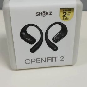 【新品未開封】SHOKZ OpenFit 2 Black ワイヤレスイヤホン