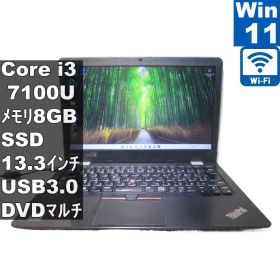 Lenovo ThinkPad 13 20J1CTO1WW【M.2 SSD搭載】 Core i3 7100U 【Windows11 Home】 ／充電可／Wi-Fi／長期保証 [96751]