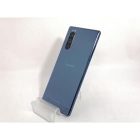 【中古】SONY 国内版 【SIMフリー】 Xperia 5 ブルー 6GB 128GB J9260【新宿】保証期間１ヶ月【ランクB】