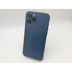 【中古】Apple SoftBank 【SIMロック解除済み】 iPhone 12 Pro Max 128GB パシフィックブルー MGCX3J/A【なんば】保証期間１ヶ月【ランクC】