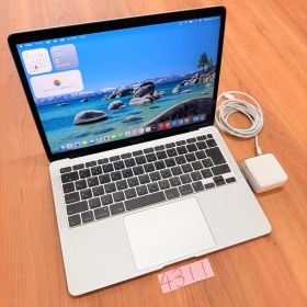 【動作確認済み】 MacBook air 13インチ 2020 Apple M1 8GB 256GB 動画編集可能 カメラ内蔵 ノートPC SSD搭載 macOSインストール済 【4311】