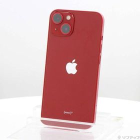 〔中古〕Apple(アップル) iPhone13 128GB プロダクトレッド MLNF3J／A SIMフリー〔352-ud〕