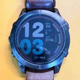 GARMIN fēnix 7 本体 レザーバンド付 美品