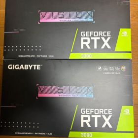GIGABYTE GeForce RTX 3090 VISION OC 本体2枚
