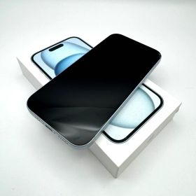 iPhone 15 256GB ブルー SIMフリー 背面割 箱・USBケーブル