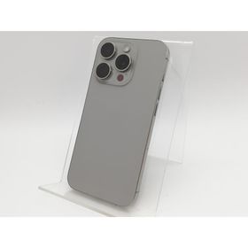 【中古】Apple 国内版 【SIMフリー】 iPhone 15 Pro 128GB ナチュラルチタニウム MTU93J/A【大宮東口】保証期間１ヶ月【ランクC】