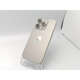 【中古】Apple SoftBank 【SIMフリー】 iPhone 15 Pro 128GB ナチュラルチタニウム MTU93J/A【ECセンター】保証期間１ヶ月【ランクB】
