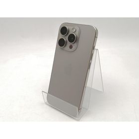 【中古】Apple SoftBank 【SIMフリー】 iPhone 15 Pro 128GB ナチュラルチタニウム MTU93J/A【ECセンター】保証期間１ヶ月【ランクB】