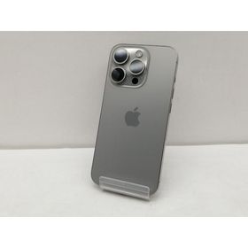 【中古】Apple SoftBank 【SIMフリー】 iPhone 15 Pro 128GB ナチュラルチタニウム MTU93J/A【仙台イービーンズ】保証期間１ヶ月【ランクC】