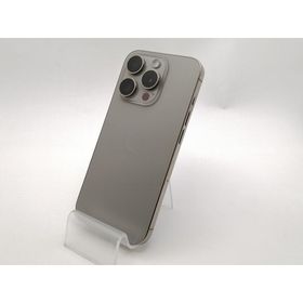 【中古】Apple SoftBank 【SIMフリー】 iPhone 15 Pro 128GB ナチュラルチタニウム MTU93J/A【新宿東口】保証期間１ヶ月【ランクB】