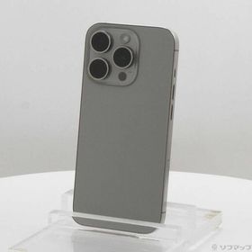 〔中古〕Apple(アップル) iPhone15 Pro 128GB ナチュラルチタニウム MTU93J／A SIMフリー〔269-ud〕