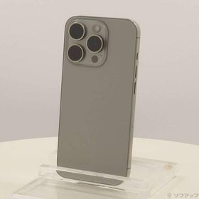 〔中古〕Apple(アップル) iPhone15 Pro 128GB ナチュラルチタニウム MTU93J／A SIMフリー〔305-ud〕