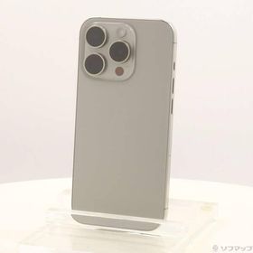 〔中古〕Apple(アップル) iPhone15 Pro 128GB ナチュラルチタニウム MTU93J／A SIMフリー〔269-ud〕