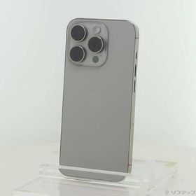 〔中古〕Apple(アップル) iPhone15 Pro 128GB ナチュラルチタニウム MTU93J／A SIMフリー〔377-ud〕