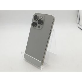【中古】Apple 国内版 【SIMフリー】 iPhone 15 Pro 128GB ナチュラルチタニウム MTU93J/A【柏】保証期間１ヶ月【ランクB】