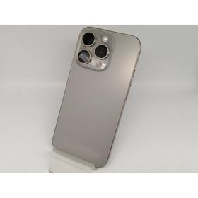 【中古】Apple 国内版 【SIMフリー】 iPhone 15 Pro 128GB ナチュラルチタニウム MTU93J/A【OSU301】保証期間１ヶ月【ランクA】