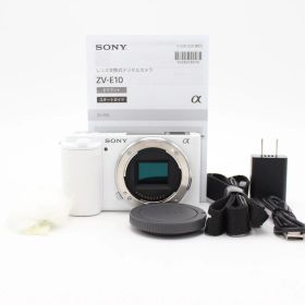 ■ほぼ新品■ SONY ソニー VLOGCAM ZV-E10 ボディ ホワイト ♯13618