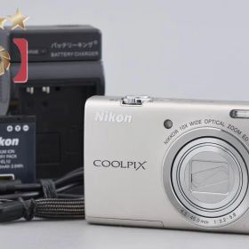 【中古】Nikon ニコン COOLPIX S6200 プラチナムシルバー コンパクトデジタルカメラ
