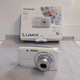 美品稼働品Panasonic LUMIX DMC-S2 ホワイト 本体付属品あり