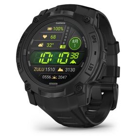 ガーミン Instinct 3 AMOLED 50mm Black / Tactical Black(Suica対応)スマートウォッチ 010-03020-80 返品種別A
