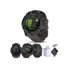Garmin Instinct 3 50mm, AMOLED, Outdoor GPS Smartwatch, 24/7 Health Monitoring, 24 Days of Battery Life, Built-in Flashlight, Charcoal (010-03020-00)
