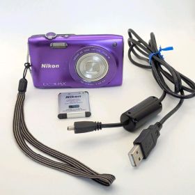 【動作確認済】 Nikon COOLPIX S3300 パープル 人気カラー