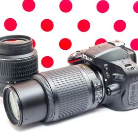 Nikon D5100❤スマホに転送できる！❤即撮影パーフェクトWレンズ一式