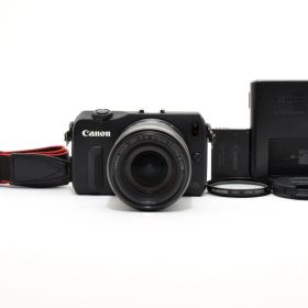 ★極上級★キヤノン Canon EOS M ブラック EF-M 18-55mm レンズセット☆コンパクトなミラーレス☆