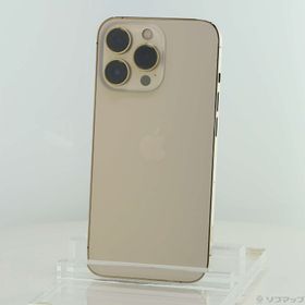 (中古)Apple iPhone13 Pro 128GB ゴールド MLUH3J/A SIMフリー(196-ud)