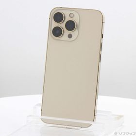 (中古)Apple iPhone13 Pro 256GB ゴールド MLUQ3J/A SIMフリー(198-ud)