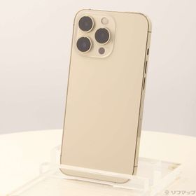 (中古)Apple iPhone13 Pro 128GB ゴールド MLUH3J/A SIMフリー(368-ud)
