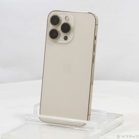 (中古)Apple iPhone13 Pro 128GB ゴールド MLUH3J/A SIMフリー(368-ud)