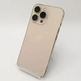 【中古】Apple au 【SIMフリー】 iPhone 13 Pro 256GB ゴールド MLUQ3J/A【アリオ倉敷】保証期間１ヶ月【ランクC】