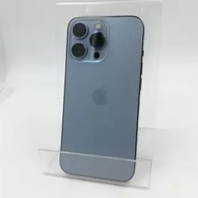 【中古】Apple au 【SIMフリー】 iPhone 13 Pro 256GB シエラブルー MLUU3J/A【千葉】保証期間１ヶ月【ランクC】