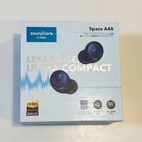 Soundcore Space A40 完全ワイヤレスイヤホン（ネイビー）