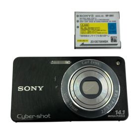 186000 sonny ソニー Cyber-shot DSC-W350 ブラック 本体 Carl Zeissレンズ搭載