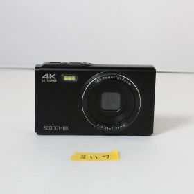 【中古品】SACCONNECT コンパクトデジタルカメラ SCDC01-BK (約1300万画素 CMOSセンサー オートフォーカス 2.8インチIPS microSD対応）3117