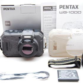 ★極上美品 ペンタックス PENTAX WG-1000 グレー シリコンカバー付き ★