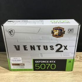 中古 MSI GeForce RTX 5070 12G VENTUS 2X OC WHITE 4560001694 状態： B:良品