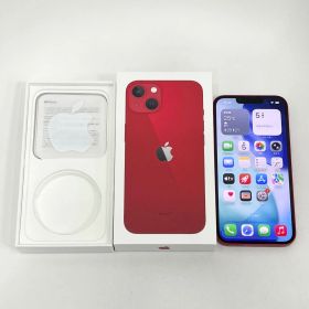 【美品】iPhone13 128GB レッド SIMフリー KUS22044