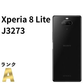【美品】Xperia 8 Lite J3273 au SIMロック解除済 64GB／4GB ブラック SONY 白ロム スマホ本体 送料無料 中古 S518