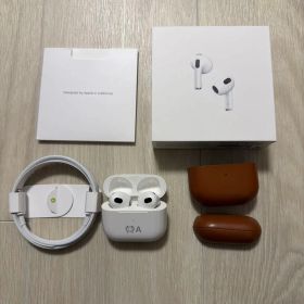 【中古良品】Apple AirPods 第3世代 革製ケース付き
