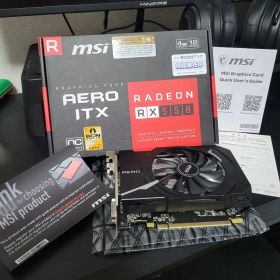 MSI Radeon RX 550 AERO ITX 4G 本体